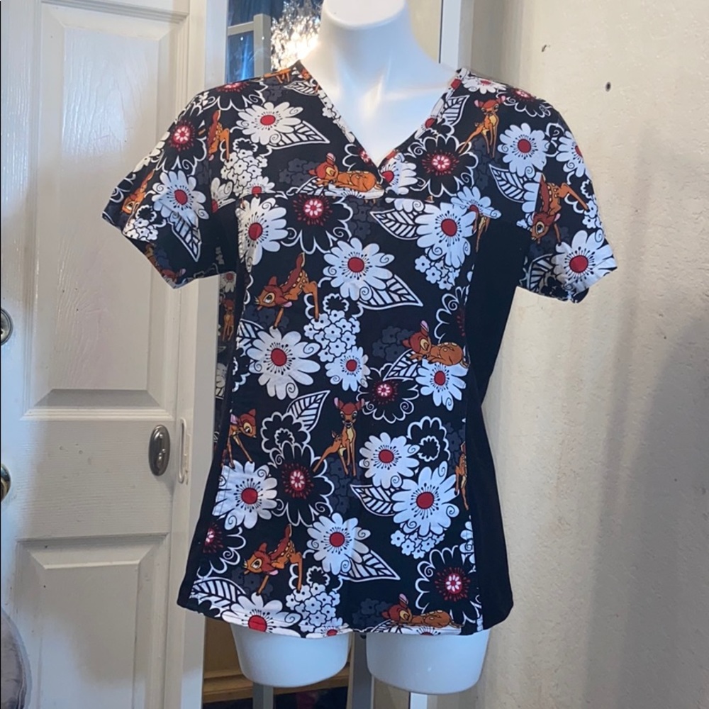Bambi Disney scrub top medium